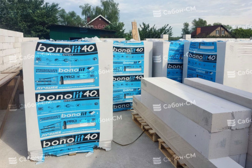 Газобетонные блоки Бонолит Дмитров D400 625х250х500 стеновые