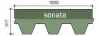 Мягкая кровля (гибкая черепица) Shinglas Комфорт Сальса финик new