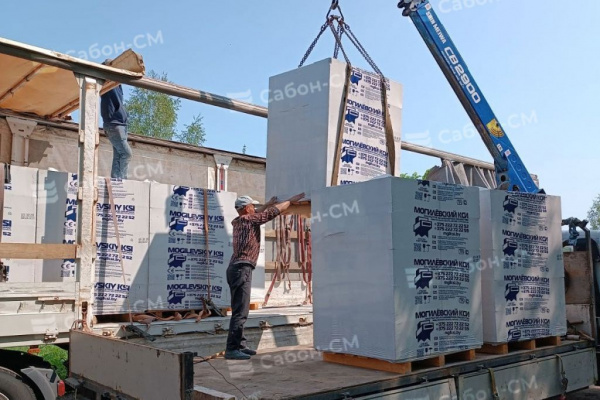Газосиликатные блоки Могилевский КСИ D700 625х400х200 стеновые